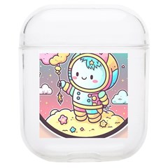 Boy Astronaut Cotton Candy Childhood Fantasy Tale Literature Planet Universe Kawaii Nature Cute Clou Soft Tpu Airpods 1/2 Case by Maspions