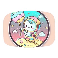 Boy Astronaut Cotton Candy Childhood Fantasy Tale Literature Planet Universe Kawaii Nature Cute Clou Mini Square Pill Box by Maspions