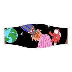 Girl Bed Space Planets Spaceship Rocket Astronaut Galaxy Universe Cosmos Woman Dream Imagination Bed Stretchable Headband