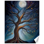 Tree Branches Mystical Moon Expressionist Oil Painting Acrylic Painting Abstract Nature Moonlight Ni Canvas 11  x 14  10.95 x13.48  Canvas - 1