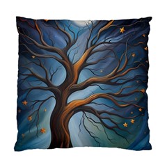 Tree Branches Mystical Moon Expressionist Oil Painting Acrylic Painting Abstract Nature Moonlight Ni Standard Cushion Case (two Sides)