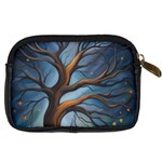 Tree Branches Mystical Moon Expressionist Oil Painting Acrylic Painting Abstract Nature Moonlight Ni Digital Camera Leather Case Back