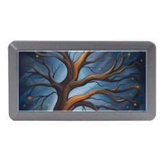 Tree Branches Mystical Moon Expressionist Oil Painting Acrylic Painting Abstract Nature Moonlight Ni Memory Card Reader (mini) by Maspions