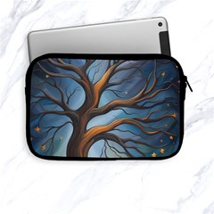 Tree Branches Mystical Moon Expressionist Oil Painting Acrylic Painting Abstract Nature Moonlight Ni Apple Ipad Mini Zipper Cases by Maspions