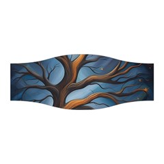 Tree Branches Mystical Moon Expressionist Oil Painting Acrylic Painting Abstract Nature Moonlight Ni Stretchable Headband