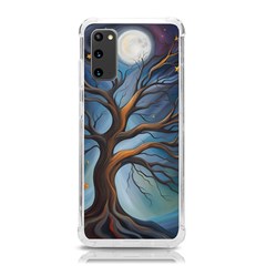 Tree Branches Mystical Moon Expressionist Oil Painting Acrylic Painting Abstract Nature Moonlight Ni Samsung Galaxy S20 6 2 Inch Tpu Uv Case