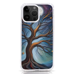 Tree Branches Mystical Moon Expressionist Oil Painting Acrylic Painting Abstract Nature Moonlight Ni Iphone 14 Pro Max Tpu Uv Print Case by Maspions