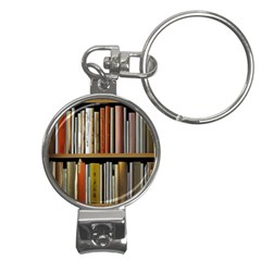 Book Nook Books Bookshelves Comfortable Cozy Literature Library Study Reading Reader Reading Nook Ro Nail Clippers Key Chain by Maspions