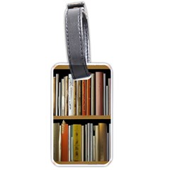 Book Nook Books Bookshelves Comfortable Cozy Literature Library Study Reading Reader Reading Nook Ro Luggage Tag (one Side)