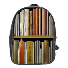 Book Nook Books Bookshelves Comfortable Cozy Literature Library Study Reading Reader Reading Nook Ro School Bag (xl) by Maspions