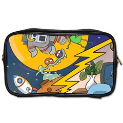 Astronaut Moon Monsters Spaceship Universe Space Cosmos Toiletries Bag (two Sides)