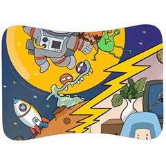 Astronaut Moon Monsters Spaceship Universe Space Cosmos Velour Seat Head Rest Cushion