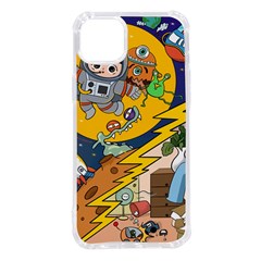 Astronaut Moon Monsters Spaceship Universe Space Cosmos Iphone 14 Plus Tpu Uv Print Case