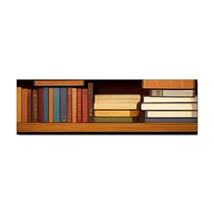 Book Nook Books Bookshelves Comfortable Cozy Literature Library Study Reading Room Fiction Entertain Sticker (bumper) by Maspions