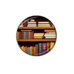 Book Nook Books Bookshelves Comfortable Cozy Literature Library Study Reading Room Fiction Entertain Hat Clip Ball Marker Front