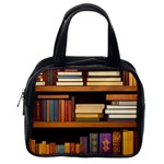 Book Nook Books Bookshelves Comfortable Cozy Literature Library Study Reading Room Fiction Entertain Classic Handbag (One Side) Front