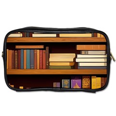 Book Nook Books Bookshelves Comfortable Cozy Literature Library Study Reading Room Fiction Entertain Toiletries Bag (one Side)