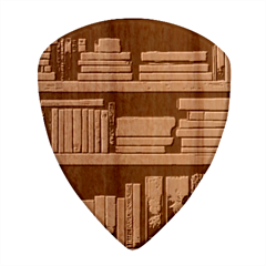 Book Nook Books Bookshelves Comfortable Cozy Literature Library Study Reading Room Fiction Entertain Wood Guitar Pick (set Of 10) by Maspions