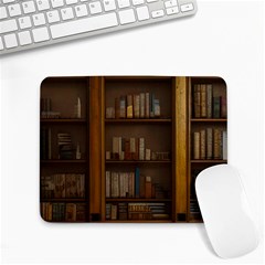 Books Book Shelf Shelves Knowledge Book Cover Gothic Old Ornate Library Small Mousepad by Maspions