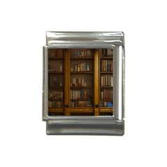 Books Book Shelf Shelves Knowledge Book Cover Gothic Old Ornate Library Italian Charm (13mm) by Maspions