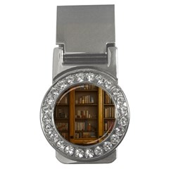 Books Book Shelf Shelves Knowledge Book Cover Gothic Old Ornate Library Money Clips (cz) 