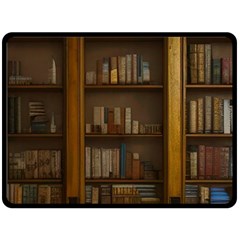 Books Book Shelf Shelves Knowledge Book Cover Gothic Old Ornate Library Fleece Blanket (large)