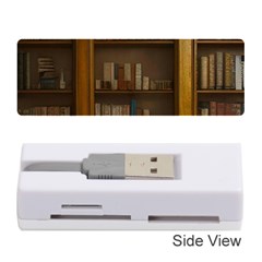 Books Book Shelf Shelves Knowledge Book Cover Gothic Old Ornate Library Memory Card Reader (stick)