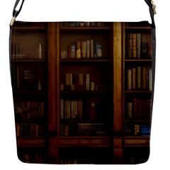 Books Book Shelf Shelves Knowledge Book Cover Gothic Old Ornate Library Flap Closure Messenger Bag (s)