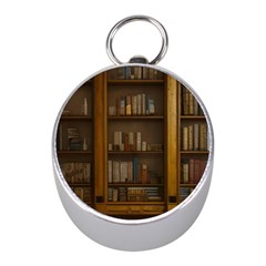 Books Book Shelf Shelves Knowledge Book Cover Gothic Old Ornate Library Mini Silver Compasses