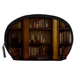 Books Book Shelf Shelves Knowledge Book Cover Gothic Old Ornate Library Accessory Pouch (large) by Maspions