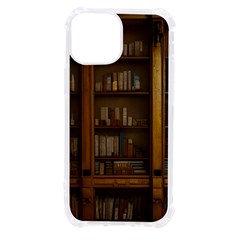 Books Book Shelf Shelves Knowledge Book Cover Gothic Old Ornate Library Iphone 13 Mini Tpu Uv Print Case by Maspions