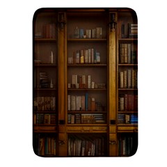 Books Book Shelf Shelves Knowledge Book Cover Gothic Old Ornate Library Rectangular Glass Fridge Magnet (4 Pack)