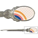 Abstract Geometric Bauhaus Polka Dots Retro Memphis Rainbow Letter Opener Front