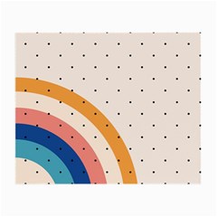 Abstract Geometric Bauhaus Polka Dots Retro Memphis Rainbow Small Glasses Cloth by Maspions