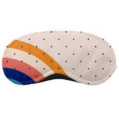 Abstract Geometric Bauhaus Polka Dots Retro Memphis Rainbow Sleep Mask