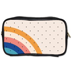 Abstract Geometric Bauhaus Polka Dots Retro Memphis Rainbow Toiletries Bag (one Side) by Maspions