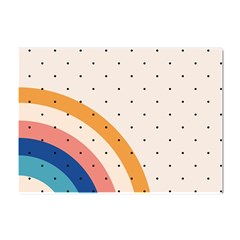 Abstract Geometric Bauhaus Polka Dots Retro Memphis Rainbow Crystal Sticker (a4) by Maspions