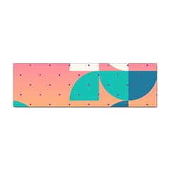 Abstract Geometric Bauhaus Polka Dots Retro Memphis Art Sticker Bumper (100 Pack) by Maspions