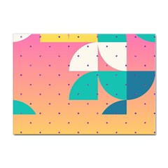 Abstract Geometric Bauhaus Polka Dots Retro Memphis Art Sticker A4 (10 Pack) by Maspions