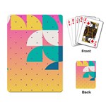 Abstract Geometric Bauhaus Polka Dots Retro Memphis Art Playing Cards Single Design (Rectangle) Back