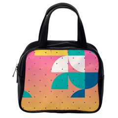 Abstract Geometric Bauhaus Polka Dots Retro Memphis Art Classic Handbag (one Side)