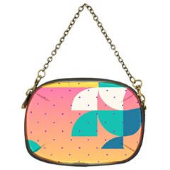 Abstract Geometric Bauhaus Polka Dots Retro Memphis Art Chain Purse (one Side) by Maspions