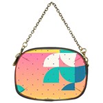 Abstract Geometric Bauhaus Polka Dots Retro Memphis Art Chain Purse (One Side) Front