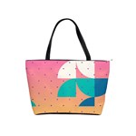 Abstract Geometric Bauhaus Polka Dots Retro Memphis Art Classic Shoulder Handbag Front