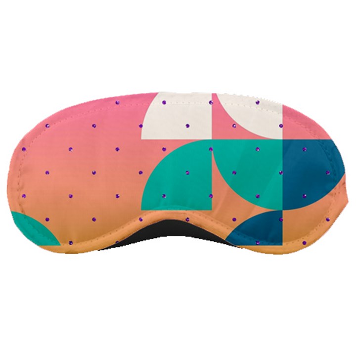 Abstract Geometric Bauhaus Polka Dots Retro Memphis Art Sleep Mask