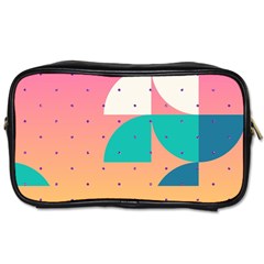 Abstract Geometric Bauhaus Polka Dots Retro Memphis Art Toiletries Bag (two Sides)