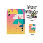 Abstract Geometric Bauhaus Polka Dots Retro Memphis Art Playing Cards 54 Designs (Mini) Front - Spade2