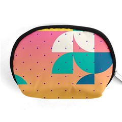 Abstract Geometric Bauhaus Polka Dots Retro Memphis Art Accessory Pouch (medium) by Maspions