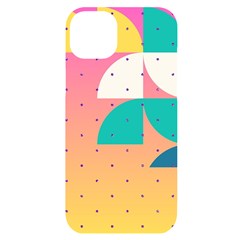 Abstract Geometric Bauhaus Polka Dots Retro Memphis Art Iphone 14 Plus Black Uv Print Case by Maspions