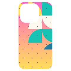 Abstract Geometric Bauhaus Polka Dots Retro Memphis Art Iphone 14 Pro Black Uv Print Case